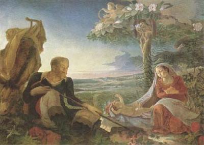 Philipp Otto Runge Rest on the Flight into Egypt (mk09) Germany oil painting art
